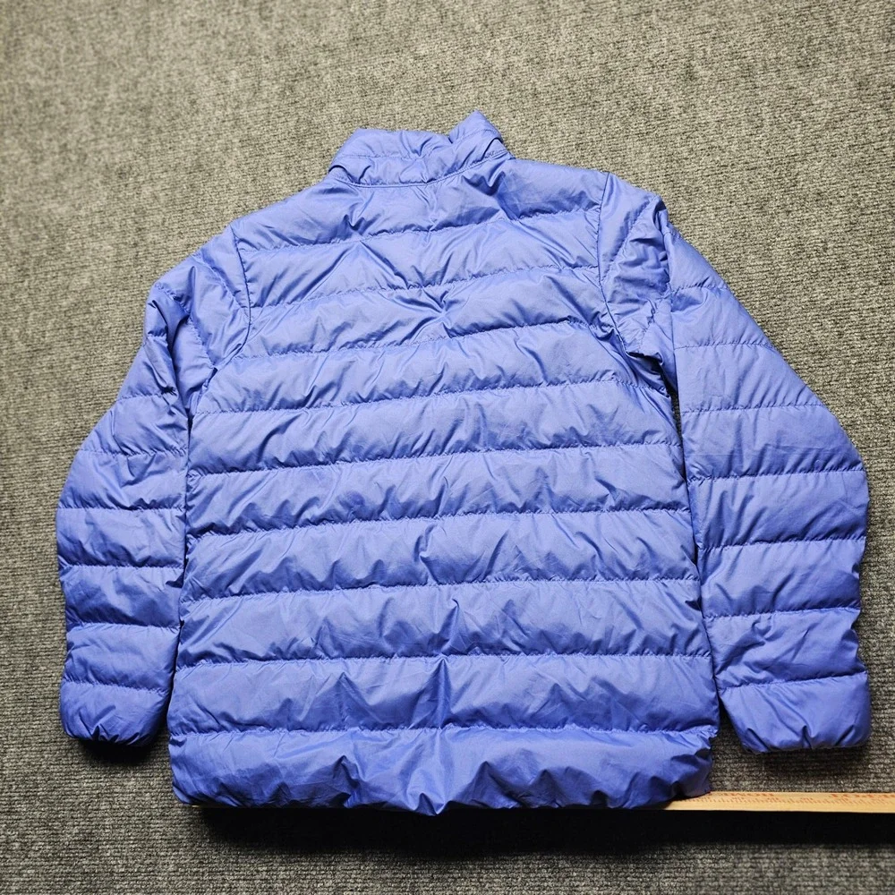 REI Co-op 650 Down Jacket Girls Large Blue Puffer Full Zip 221696